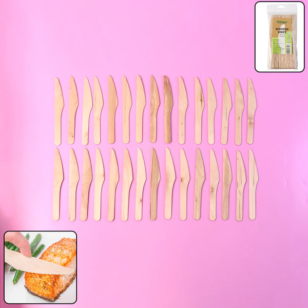 165mm Wooden Knife  30 Pcs Pack