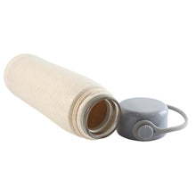 6951 High Portable Water Bottle Creative Wheat Fragrance Glass Bottle Water With Mobile Phone Holder Wide Mouth Glass Water 380ml (Moq - 80 Pc)