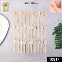 110mm Wooden Tea Spoon  30 Pcs Pack