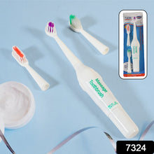 7324 Electric Toothbrush For Adults And Teens Electric Toothbrush Battery With 2 Extra Brush Heads