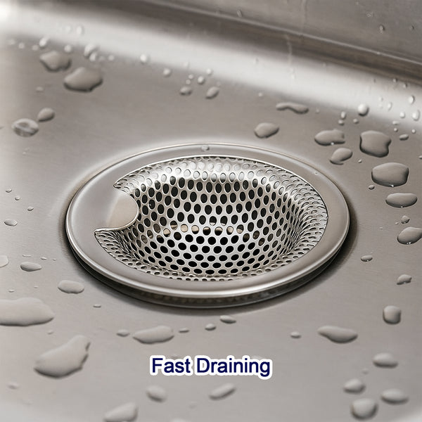 Stainless Steel Kitchen Sink Drain Strainer  Stopper (Medium  1 Pc)