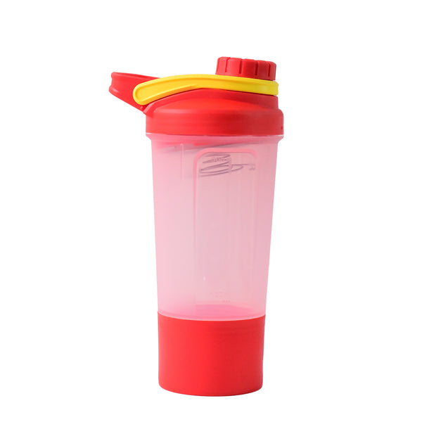 Supermom  Premium Booster Gym Shaker Bottle With Mixing Ball (550ml  1 Pc)