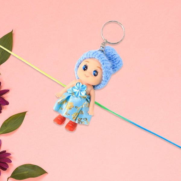 Multifunction Doll Rakhi For Kids  Cute Soft Toy Rakhi With Keychain Use  Decorative Fancy Rakhi Cum Keyring For Boys  Girls