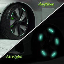 BUY 1 Get 1 FREE Car Wheel Hub Reflective Car Stickers Night (Multicolored) Pack of 10